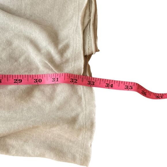 Umgee Cream/Beige Short Sleeve Tiered A-Line Dress, Size M - Picture 6 of 7